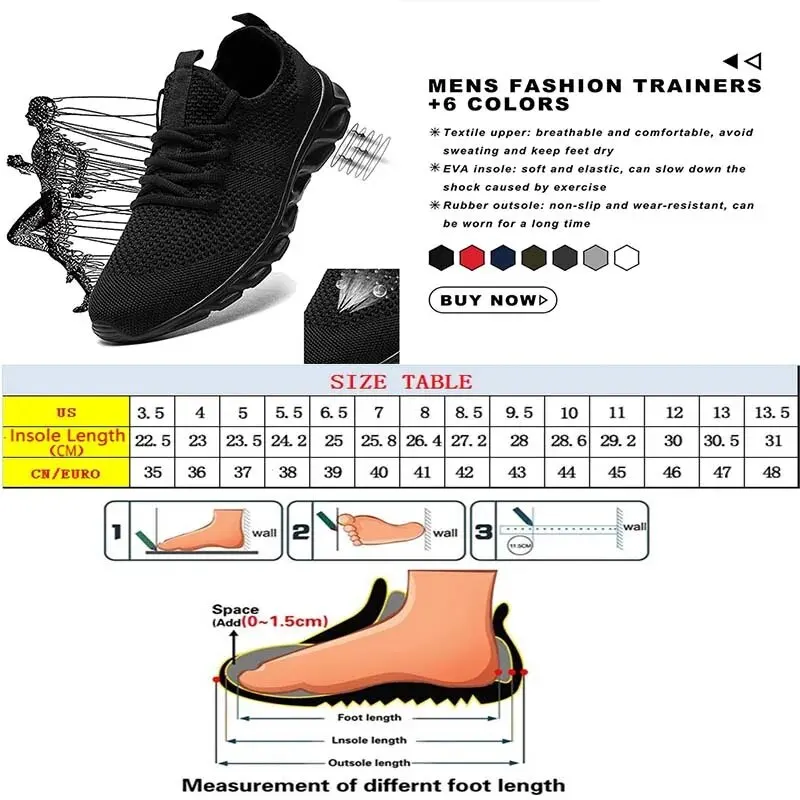 Men Casual Sport Shoes Light Sneakers White Outdoor Breathable Mesh Black  Running Shoes Athletic Jogging Tennis Shoes