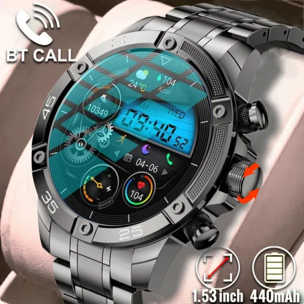 For Xiaomi Android IOS Smart Watch Men Healthy Monitor AI Voice Bluetooth Call Fitness Watches IP68 Waterproof Sport Smartwatch